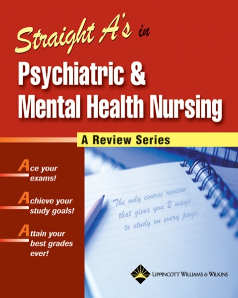 Cover image for book Straight A's in Psychiatric and Mental Health Nursing