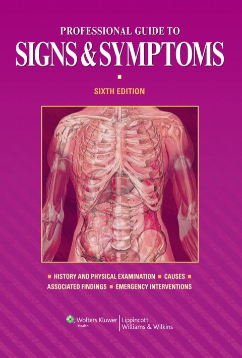 Cover image for book Professional Guide to Signs and Symptoms