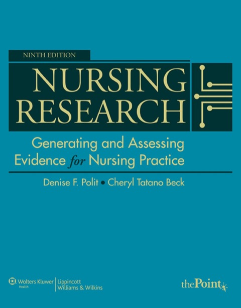 Cover image for book Nursing Research: Generating and Assessing Evidence for Nursing Practice