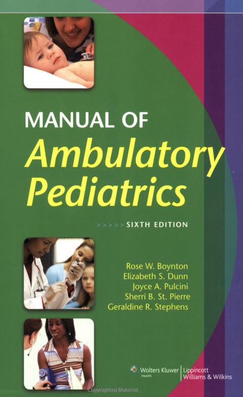 Cover image for book Manual of Ambulatory Pediatrics