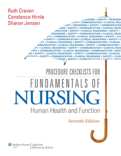 Cover image for book Procedure Checklists for Fundamentals of Nursing: Human Health and Function