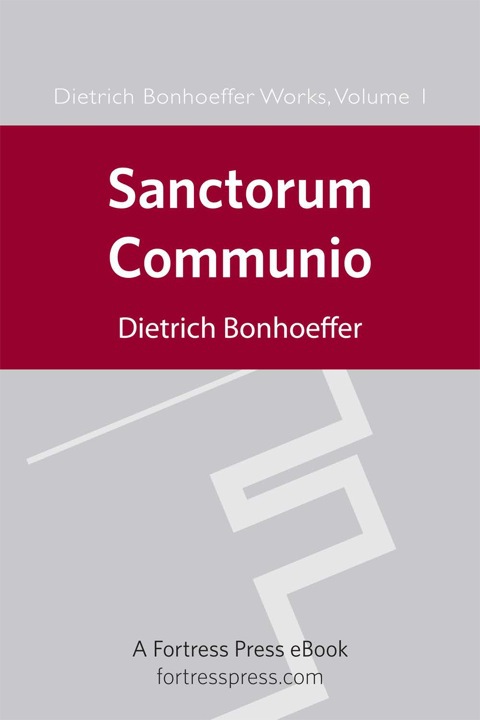 Cover image for book Sanctorum Communio