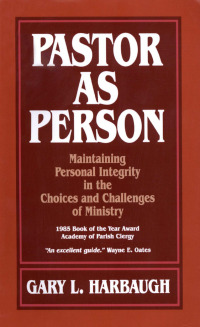 Cover image: Pastor as Person 9780806621159