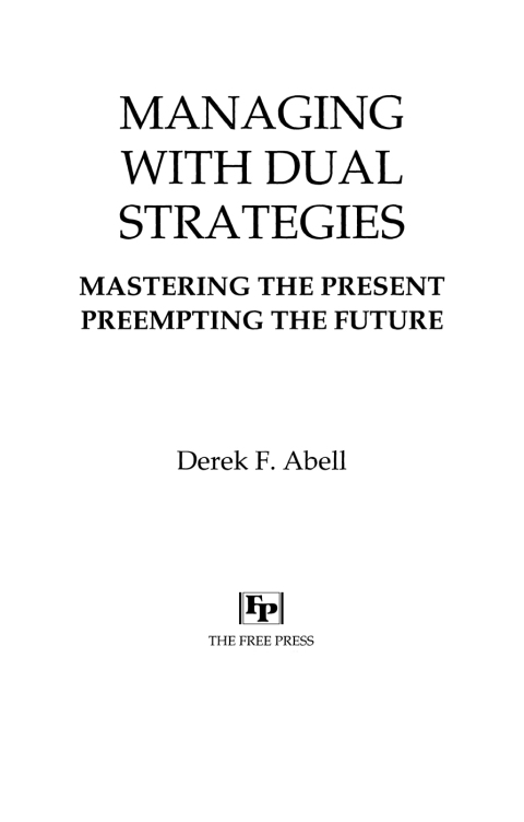 Cover image for book Managing with Dual Strategies