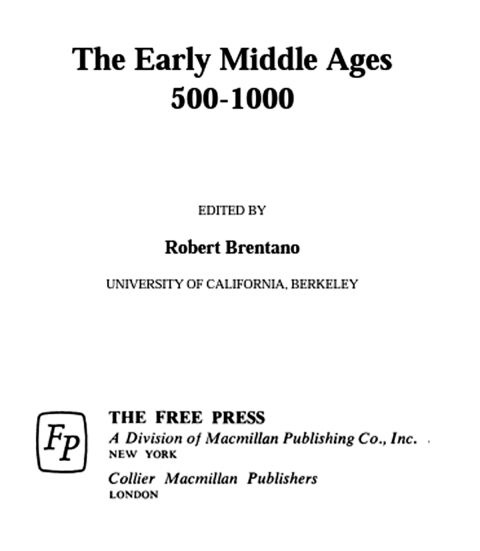 Cover image for book Early Middle Ages, 500-1000