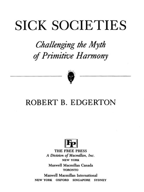 Cover image for book Sick Societies