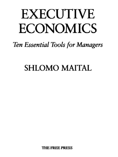 Cover image for book Executive Economics