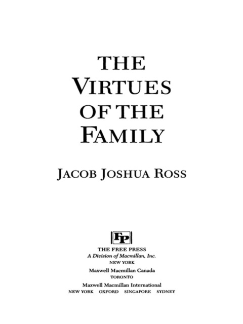 Cover image for book Virtues of the Family