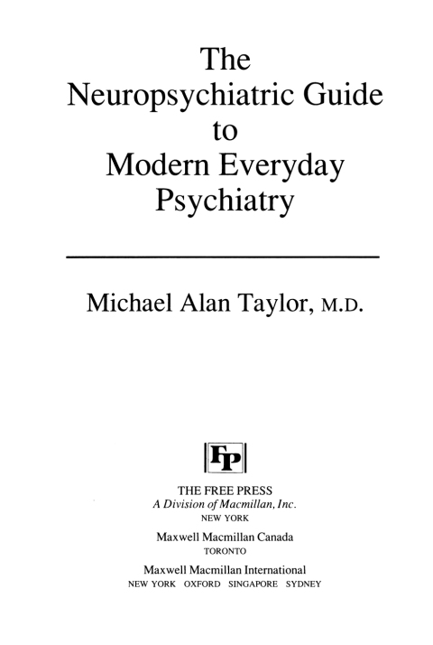 Cover image for book Neuropsychiatric Guide to Modern Everyday Psychiat