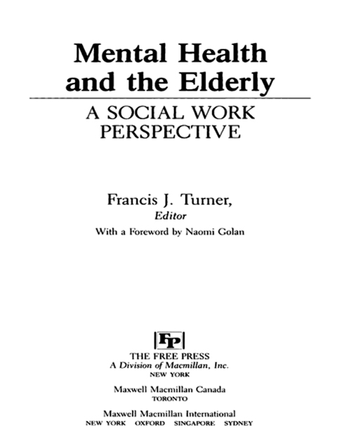 Cover image for book Mental Health and the Elderly