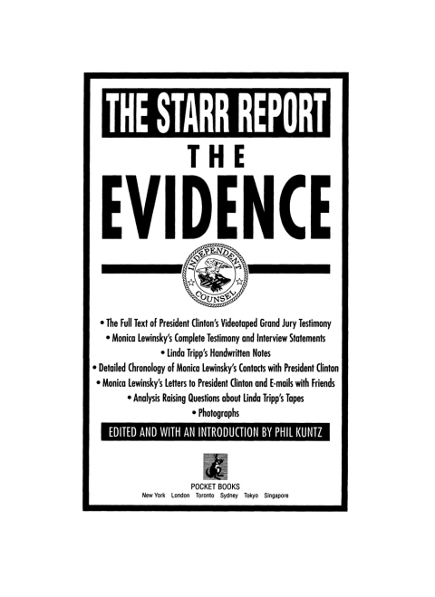 Cover image for book The Evidence