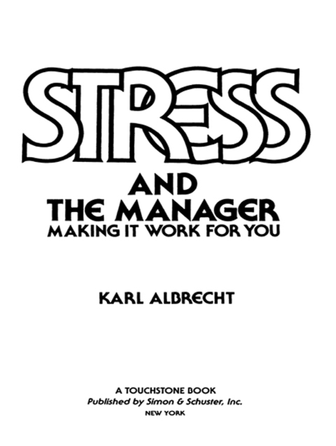 Cover image for book Stress and the Manager