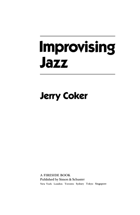 Cover image for book Improvising Jazz