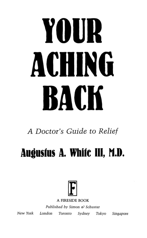 Cover image for book Your Aching Back
