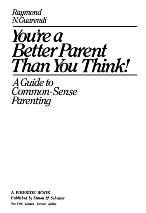 Cover image for book You're a Better Parent Than You Think!