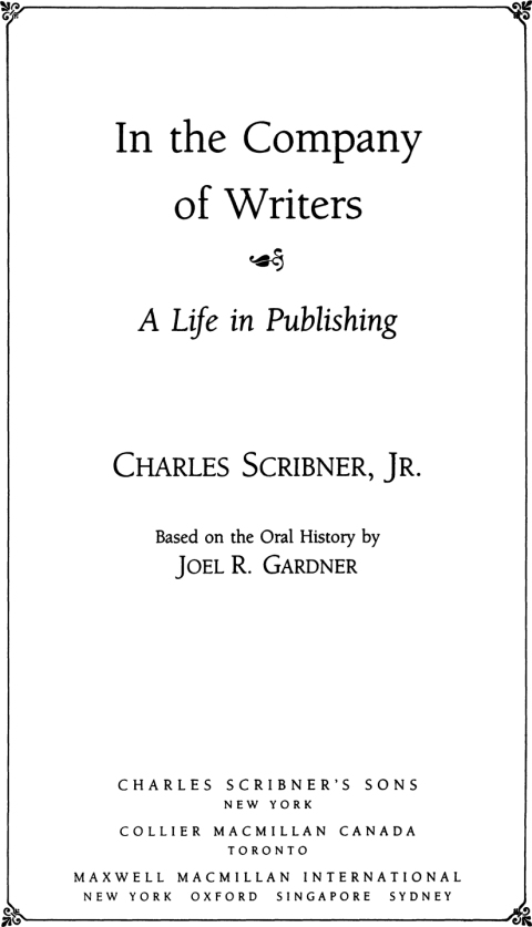 Cover image for book In the Company of Writers