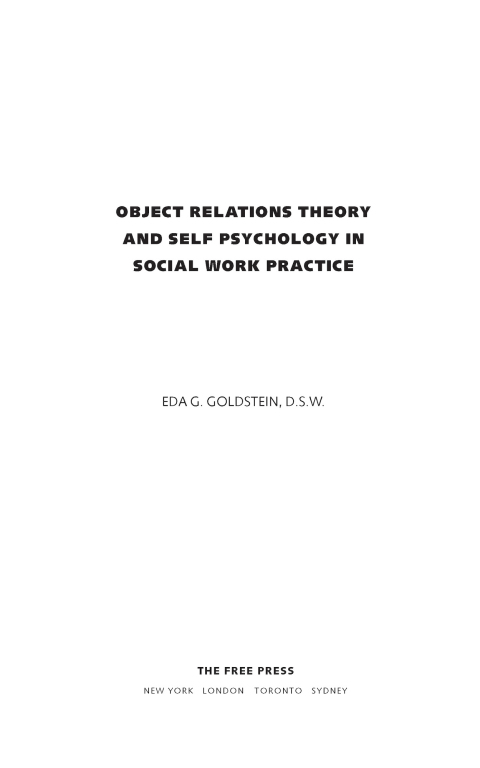 Cover image for book Object Relations Theory and Self Psychology in Social Work Practice