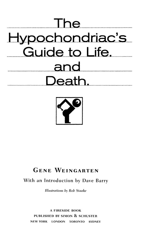 Cover image for book The Hypochondriac's Guide to Life. And Death.