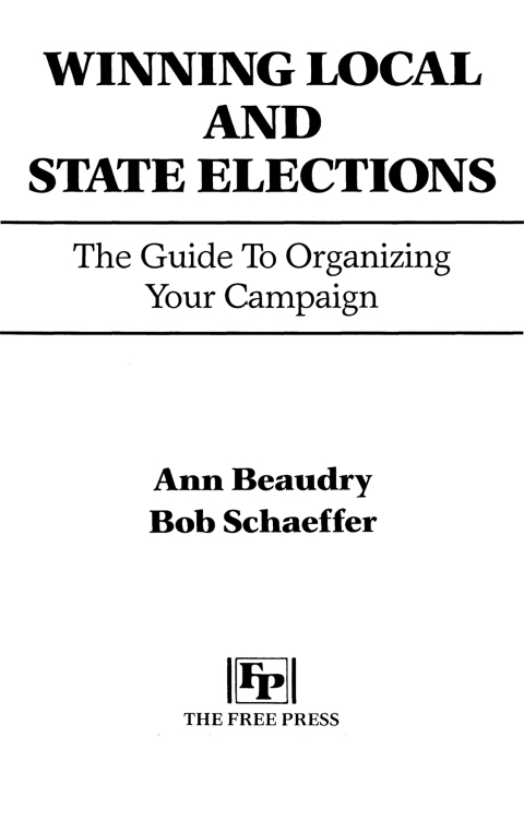 Cover image for book Winning Local and State Elections