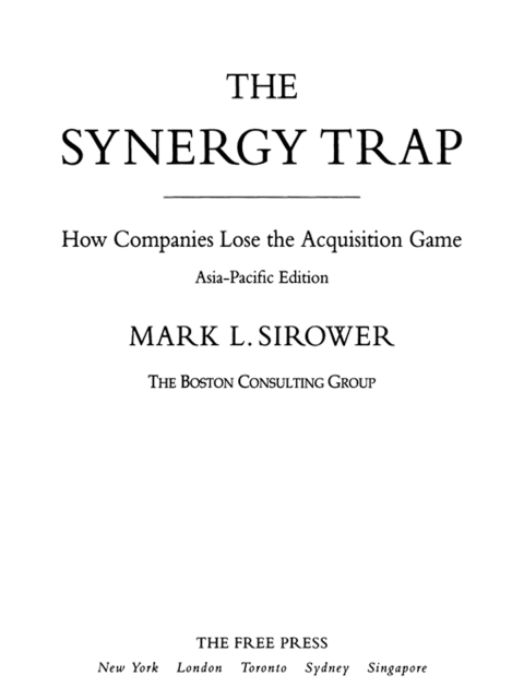 Cover image for book The Synergy Trap, Asia-Pacific Edition