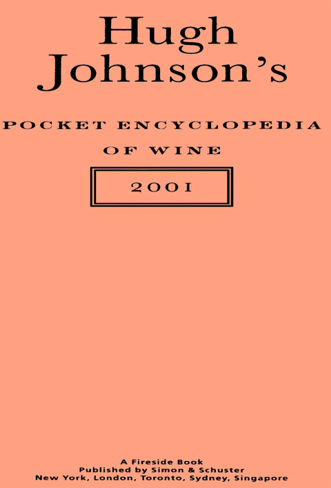 Cover image for book Hugh Johnson's Pocket Encyclopedia of Wine 2001
