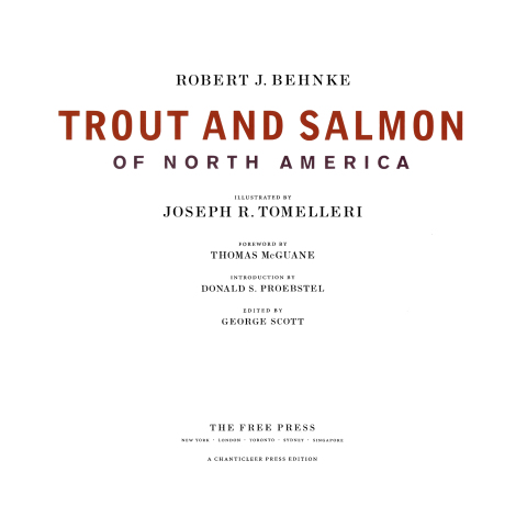 Cover image for book Trout and Salmon of North America