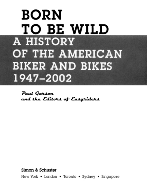 Cover image for book Born to Be Wild