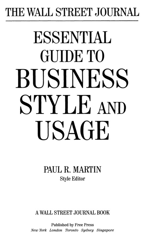 Cover image for book The Wall Street Journal Essential Guide to Business St