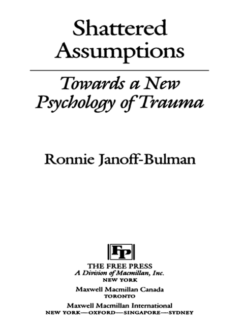 Cover image for book Shattered Assumptions