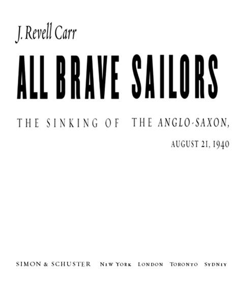 Cover image for book All Brave Sailors