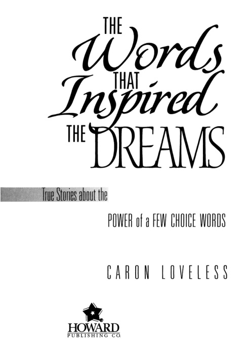 Cover image for book The Words that Inspired the Dreams
