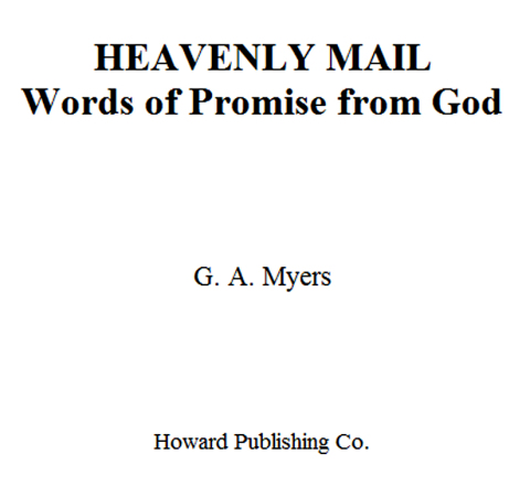 Cover image for book Heavenly Mail/Words of Promise