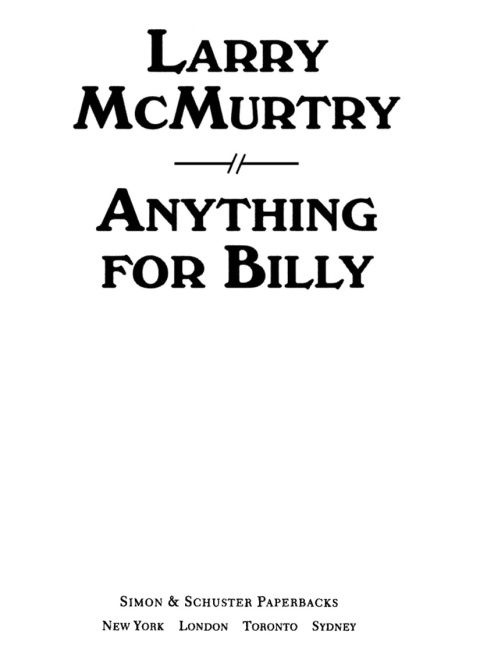 Cover image for book Anything for Billy