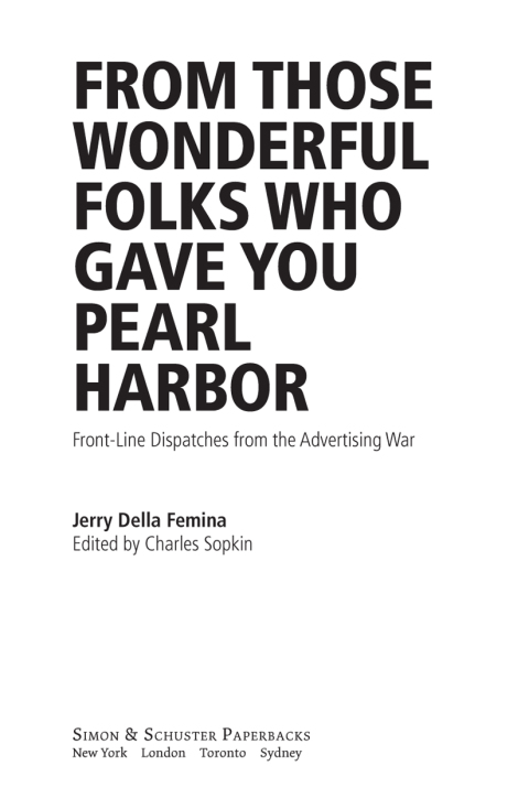 Cover image for book From Those Wonderful Folks Who Gave You Pearl Harb