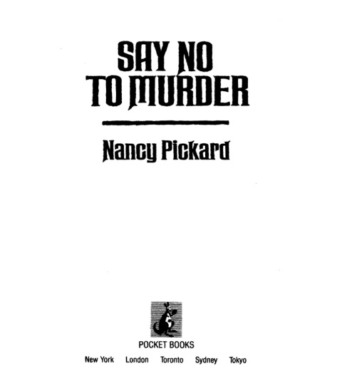 Cover image for book Say No to Murder