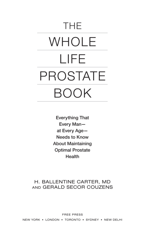 Cover image for book The Whole Life Prostate Book