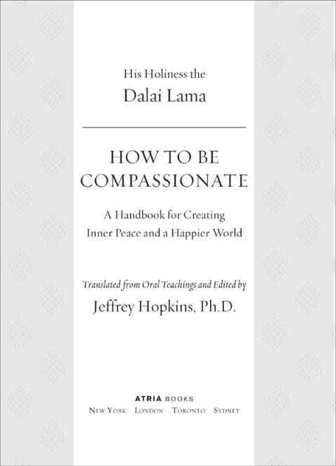 Cover image for book How to Be Compassionate