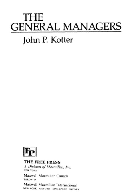 Cover image for book General Managers