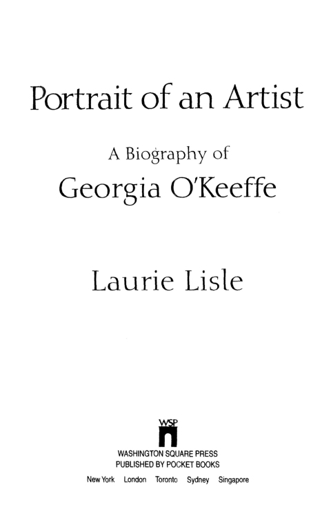 Cover image for book Portrait of an Artist