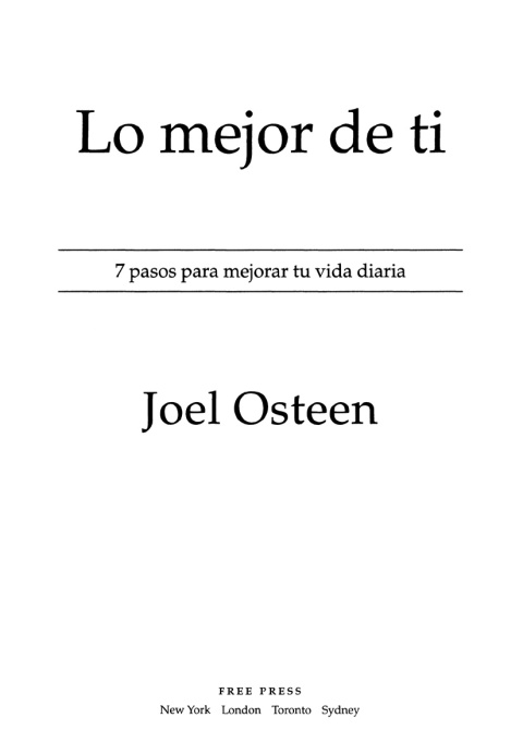 Cover image for book Lo mejor de ti (Become a Better You) Spanish Editi
