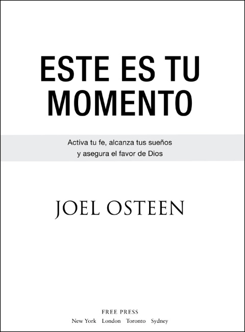 Cover image for book Este es tu momento