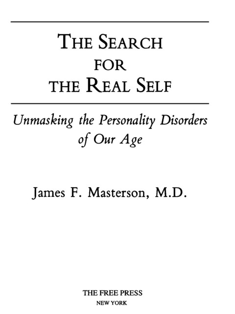 Cover image for book Search For The Real Self