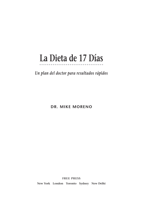 Cover image for book La Dieta de 17 Dias
