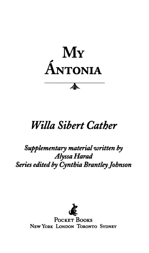 Cover image for book My Antonia