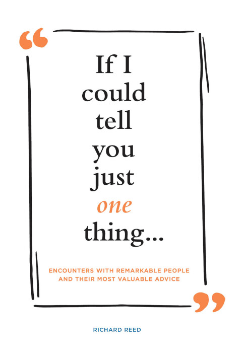 Cover image for book If I Could Tell You Just One Thing . . .