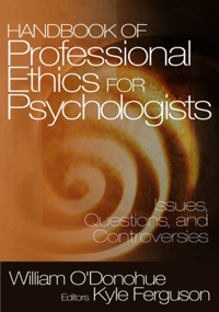 Cover image: Handbook of Professional Ethics for Psychologists 1st edition 9780761911883