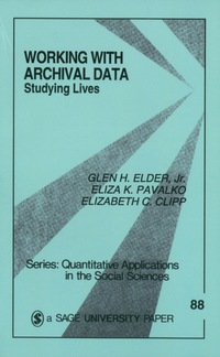Cover image: Working With Archival Data 1st edition 9780803942622