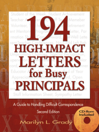 Titelbild: 194 High-Impact Letters for Busy Principals 2nd edition 9781412915984