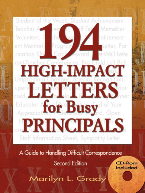 Cover image for book 194 High-Impact Letters for Busy Principals