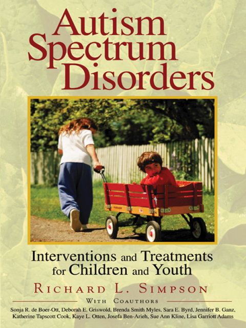 Cover image for book Autism Spectrum Disorders